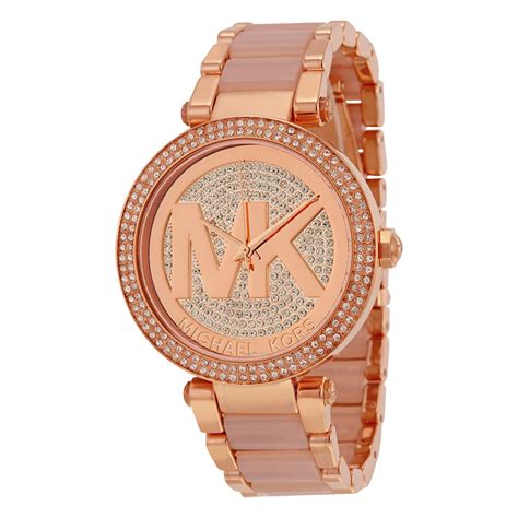 michael kors pave logo watch|michael kors parker watch.